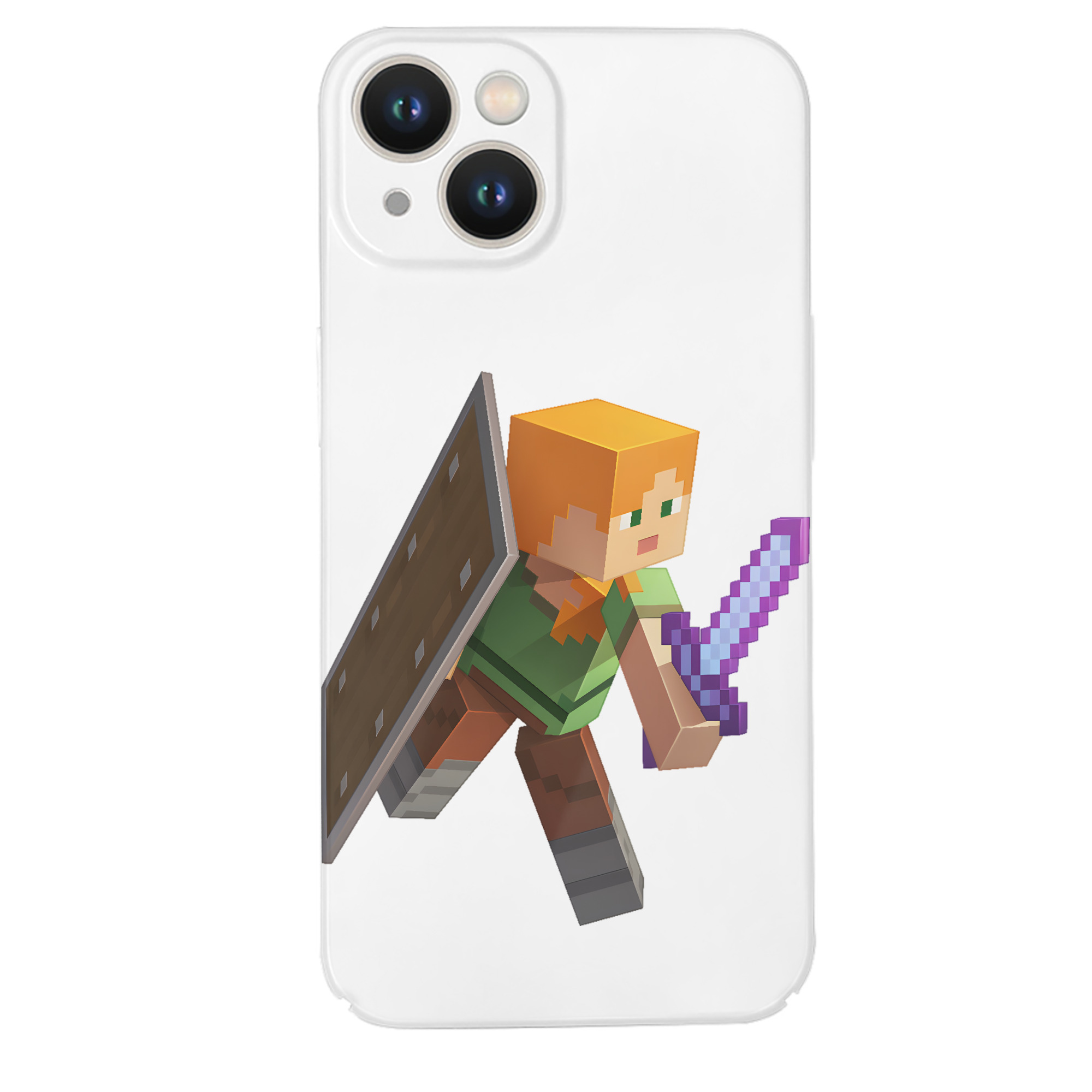 （画像用） マインクラフト ブロックの世界 Minecraft MC Block world 【iPhone 14シリーズ対応】ハードケース